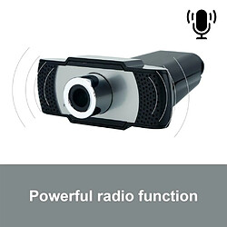 Cadorabo Webcam 1080P en Noir avec microphone Caméra web USB 2.0 clip rotatif