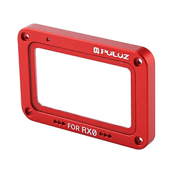 Wewoo Pour Sony RX0 Alliage d'aluminium rouge flamme + verre trempé protecteur d'objectif avec vis et tournevis