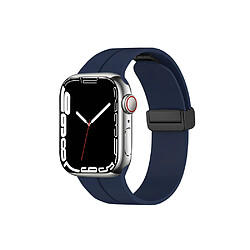 Eko Bracelet pour Apple Watch 42/44/45mm Sport à fermeture aimantée Bleu marine