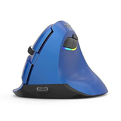 Universal Souris sans fil souris d'ordinateur vertical silencieuse (bleu) MT