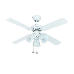 SULION Ventilateur de plafond AC SULION VENTILATEUR DE PLAFOND 105CM AC 3XE27 REVERSIBLE MULTICOLORE / BLANC