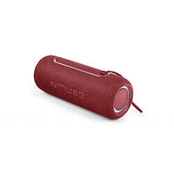 Muse Enceinte Portable Premium Bass Boost 20W Bluetooth A2DP IPX5 Rouge 