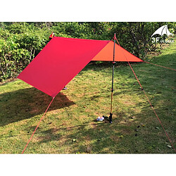 Universal Extérieur 20D bâche de tente revêtue de silicone 210x150cm extérieur plage camping étanche protecteur solaire(Rouge)