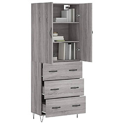 Avis Maison Chic Buffet,Meuble de Rangement,commode pour salon,Cuisine Sonoma gris 69,5x34x180 cm Bois d'ingénierie -MN81945