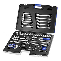 Stanley Expert by Facom - Coffret de douilles, clés et accessoires métriques 1/4'' à 1/2" 101 pièces - E032911