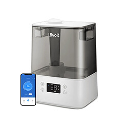 LEVOIT Classic 300S Humidificateur 6L 26W 30dB Contrôle de l'Application Mode Automatique Remplissage Supérieur Gris