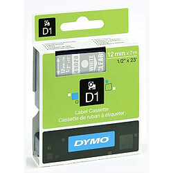 Ruban Laminé pour Etiqueteuses Dymo D1 45020 LabelManager™ Transparent Blanc 12 mm (5 Unités)