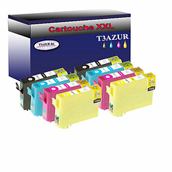 T3Azur 8x Epson T129-Compatible Lot de 8 Cartouches Compatibles pour Epson WF3010DW, WF3520DWF, WF3530DTWF - T3AZUR