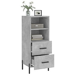 Acheter Maison Chic Buffet,Meuble de Rangement,commode pour salon,Cuisine Gris béton 34,5x34x90 cm Bois d'ingénierie -MN11169