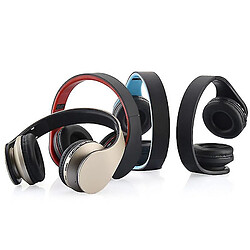 Universal Casque Bluetooth sans fil YH sur l'oreille, basse profonde, pliable et léger (noir) pas cher