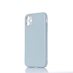 WE Coque de protection GLASS APPLE IPHONE 11 Gris: Effet vernis contour mat anti-chocs anti-rayures - rigide