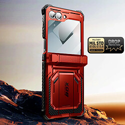 Avis I-Blason Coque Carbone pour Samsung Z Flip 6 Protection Intégrale Antichoc Rouge