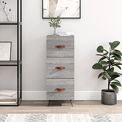 Maison Chic Buffet,Meuble de Rangement,commode pour salon,Cuisine Sonoma gris 34,5x34x90 cm Bois d'ingénierie -MN54791