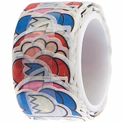 Rico 200 Autocollants Washi - Fleurs effet cartoon - Eye Candy