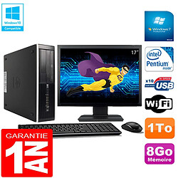 PC HP Compaq Pro 6300 SFF G630 RAM 8Go 1To Graveur DVD Wifi W7 Ecran 17" - Occasion