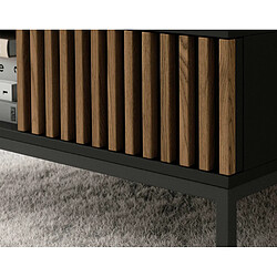 Avis Bestmobilier Savanna - table basse - bois et noir - 80 cm