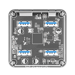 Wewoo Hub USB 3.0 Transparent USB 3.0 bureau avec câble micro USB 30cm