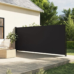 vidaXL Auvent latéral rétractable noir 180x500 cm