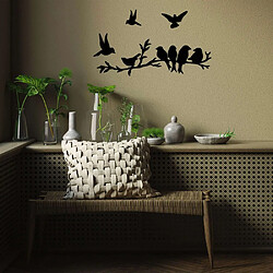 Hanah Home Décoration murale en métal Oiseaux sur branches et en vol.