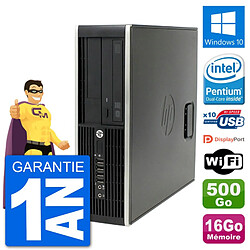 PC HP Compaq Pro 6300 SFF Intel G630 RAM 16Go Disque Dur 500Go Windows 10 Wifi - Occasion