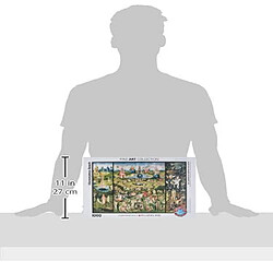 Puzzle Eurographics Le jardin des dAlices terrestres par Heironymus Bosch (1000 piAces) pas cher