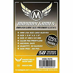 MAYDAY gAMES Pochettes Premium Taille Jeu Mini USA Taille 41mm X 63mm 