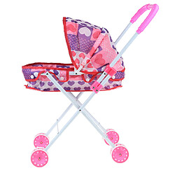 Avis Mini-poussette pliable pour poussette de chariot de poussette faisant semblant de jouer le coeur de jouets