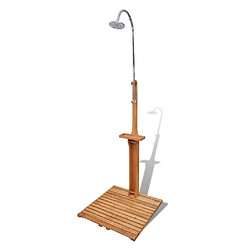 vidaXL Douche de jardin en bois