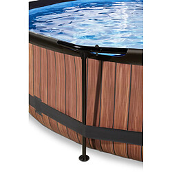 EXIT Piscine diametre 300x76cm (12v) Wood Marron