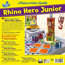 HABA 305912 ? Mes Premiers Rhino Hero Junior ? Jeu à partir de 2 Ans, fabriqué en Allemagne, coloré