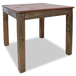 vidaXL Table à manger bois de récupération mélangé 82x80x76 cm