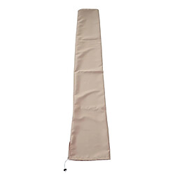 Decoshop26 Housse de protection pour parasols jusqu'à 3m, housse avec cordon de serrage crème 04_0002550 