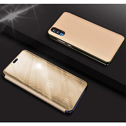 Etui en PU  surface de miroir fenêtre d'or pour Huawei P20 Pro