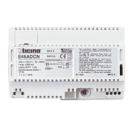 bticino e46adcn - alimentation 230 volts - 27 volts continus 1.2 ampères