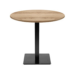 Restootab Table Ø70cm - modèle Milan chene delano