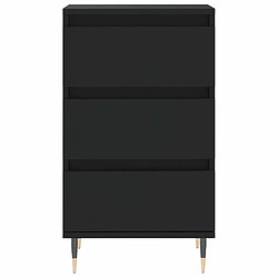 Maison Chic Buffet,Meuble de Rangement,commode pour salon,Cuisine noir 40x35x70 cm bois d’ingénierie -MN90264 pas cher