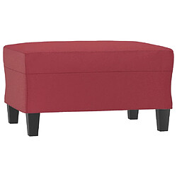 vidaXL Repose-pied Rouge bordeaux 70x55x41 cm Similicuir