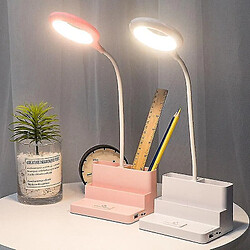 Universal Lampe 3 en 1 LED USB rechargeable lampe à livre rose.(Rose) pas cher