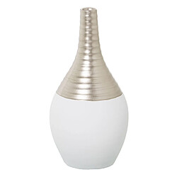 Vase Alexandra House Living Blanc Champagne Céramique 14 x 18 x 40 cm