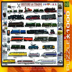 Acheter Puzzle 1000 piAces Eurographics Histoire des trains, 6000-0251