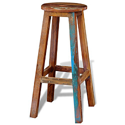 Acheter vidaXL Tabouret de bar Bois de récupération massif