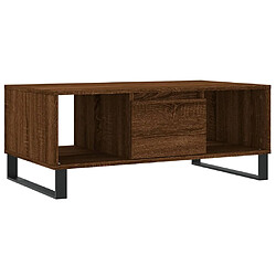 Maison Chic Table basse,Table Console Table d'appoint, Table pour salon Chêne marron 90x50x36,5 cm Bois d'ingénierie -MN41626