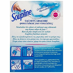 SOUPLINE - Sachets Armoire Parfum Grand Air - Parfume le linge pendant 6 Semaines - Sachets prédécoupés à suspendre ou à mettre directement dans un placard ou un tiroir