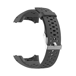 Wewoo Bracelet pour montre connectée Dragonne Sport en silicone POLAR M400 / M430 Gris 