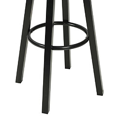 Acheter vidaXL Chaises de bar lot de 2 noir similicuir