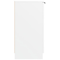 Avis vidaXL Armoire à chaussures Blanc 59x35x70 cm Bois d'ingénierie