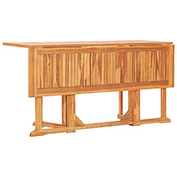 Avis vidaXL Table pliable de jardin papillon 150x90x75 cm Bois teck solide