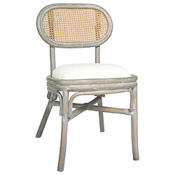 Decoshop26 Lot de 2 chaises de salle à manger cuisine design classique lin gris CDS020563