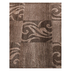 Vidal Tapis de couloir en laine 198x79 brun Darya pas cher