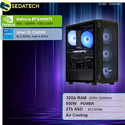 Sedatech PC Gamer Pro • Intel i5-13400F • RTX4060Ti • 32 Go RAM • 2To SSD M.2 • sans OS